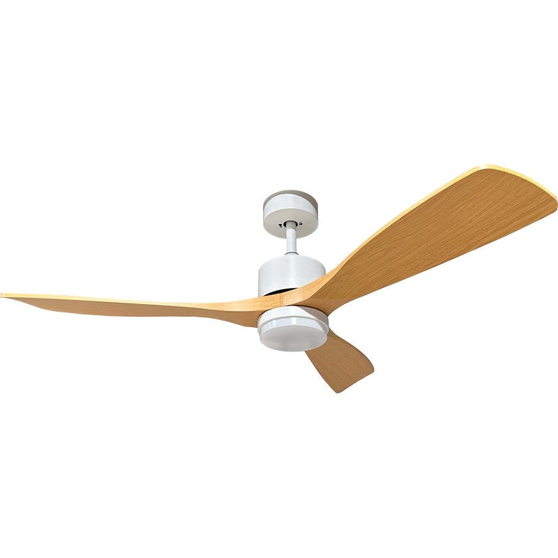 Ventilatore da soffitto con luce 20mq nichel silenzioso - 7F76