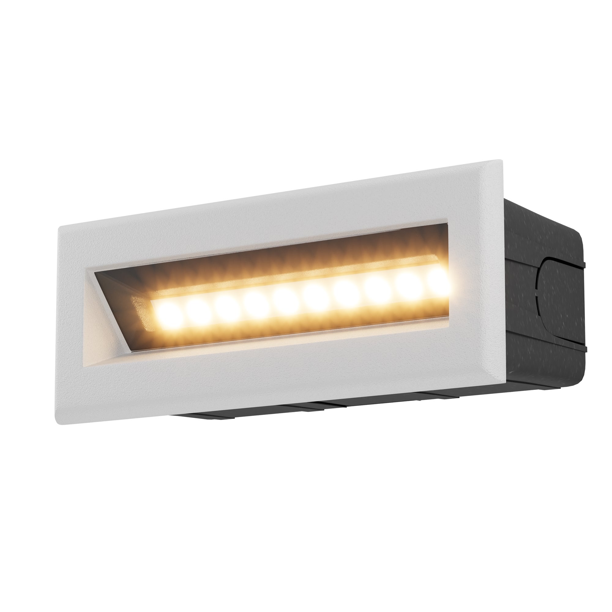 Appliques Encastrées FWoche 3W - Lot De 8 - Blanc Chaud 3000K - IP65 - Pour Escalier, Intérieur/extérieur