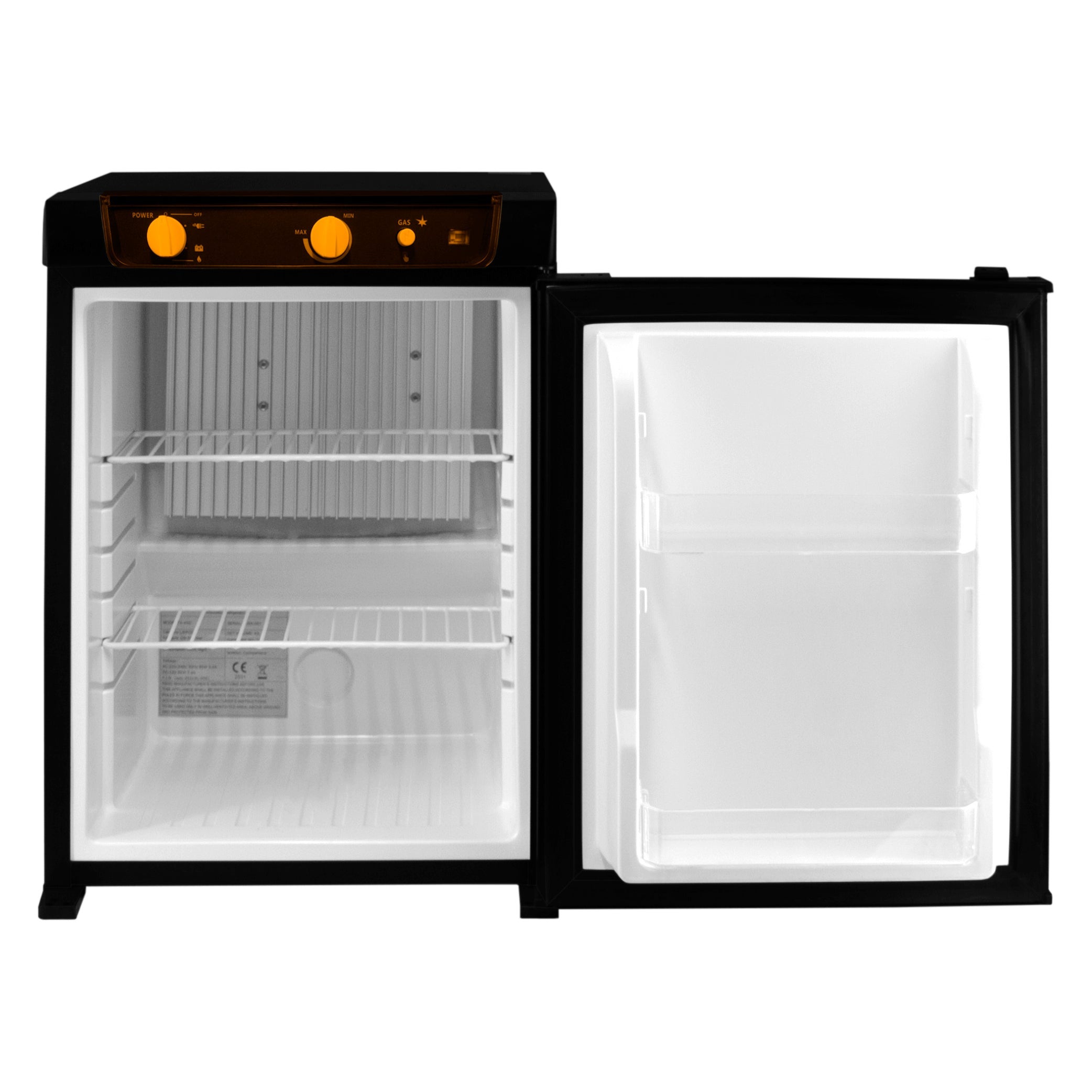 Réfrigérateur Glacière Trimixte 43 L Noir Camping-Car Loisirs Frigo de Camping à Absorption 3 Voies Silencieux - 3