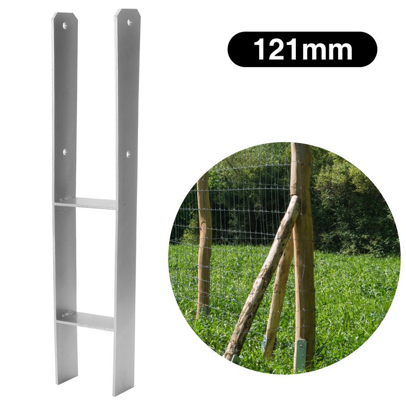 Soporte Poste Para Pared De Acero Galvanizado Para Poste De 7 X 7 Cm Al