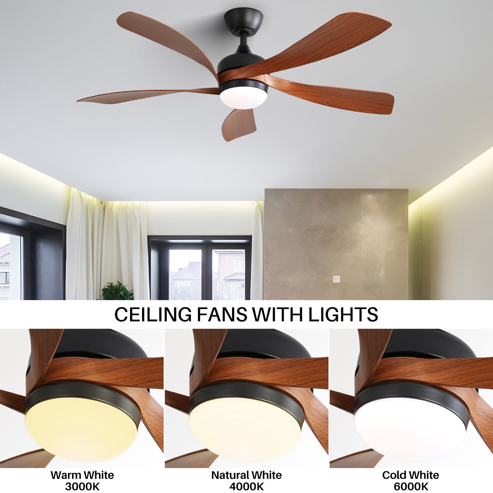 Ventilateur de Plafond Moderne 52