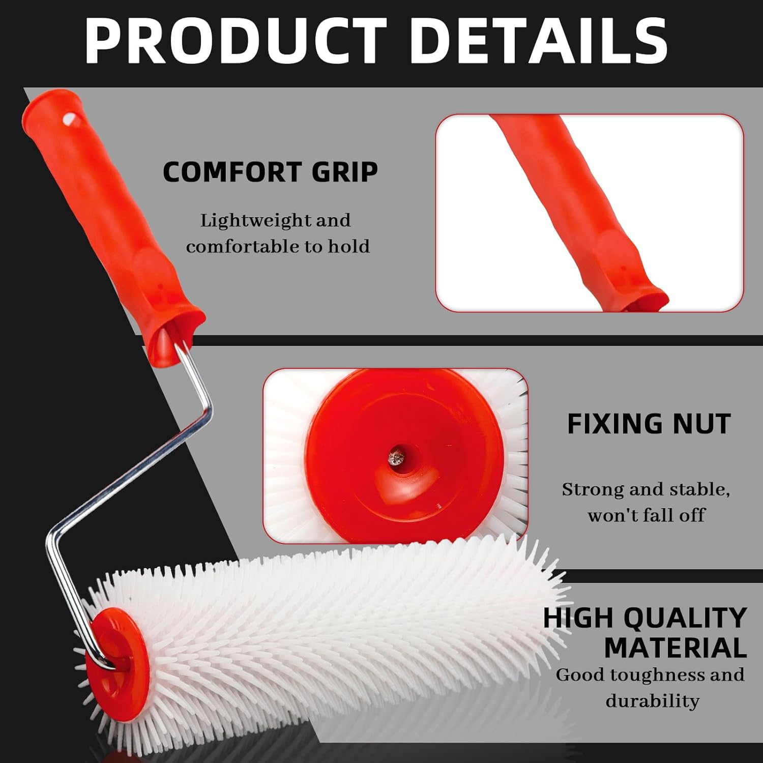 Rouleau De Pression Silicone EACHPT Avec Raclettes - Outil Débulleur Insonorisation Voiture 2 Pièces