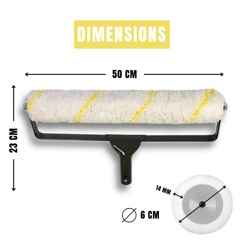 Rouleau grande taille pour vernis ou peinture - 50 cm - Dekor - 4