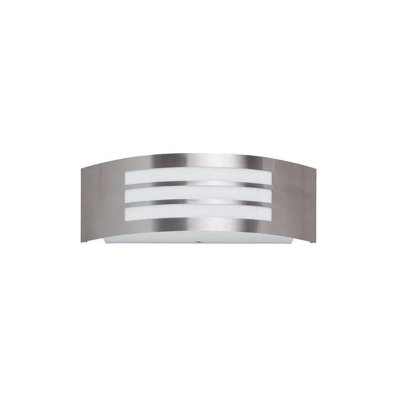 Kinkiet zewnętrzny Roma chrom satynowany-biały 1xE27x14W wym:10x31,8x9cm IP44 Rabalux