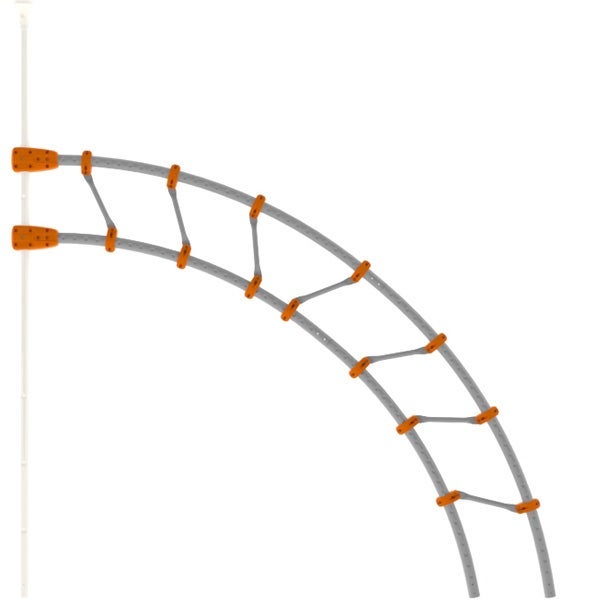 Raccords Pour Cage De Frappe Baseball/softball – 1 5/8″ Jambe Inclinée 50′