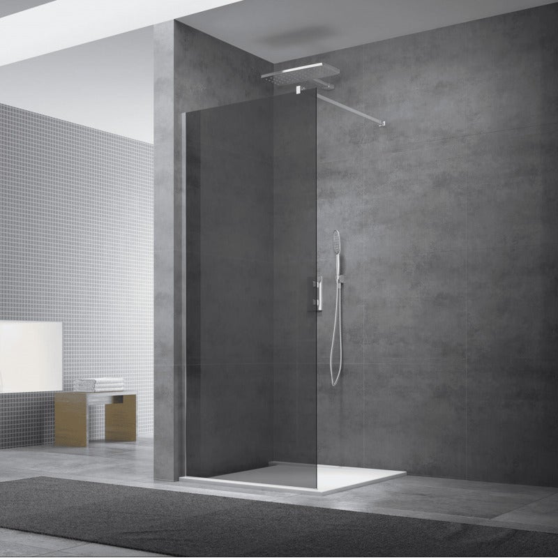 Swiss Aqua Technologies Paroi de douche à l'italienne 97x200cm Walk-in, verre fumé (SIKOWI100KS) - 3
