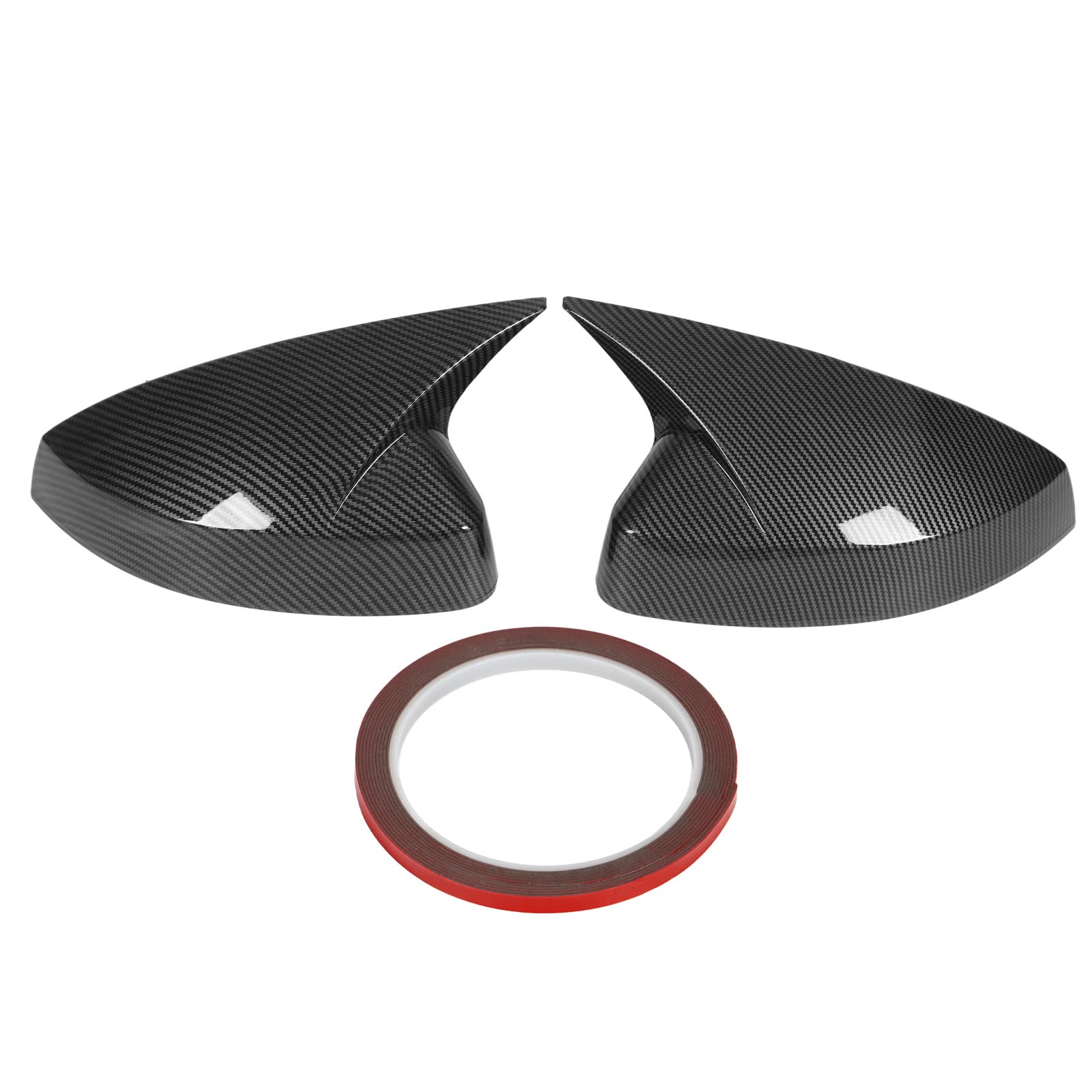 paio di copri specchietti retrovisori laterali per sostituzione alloggiamento specchietto retrovisore per 8V RS3 2013-2019 (stile fibra di carbonio) - 7