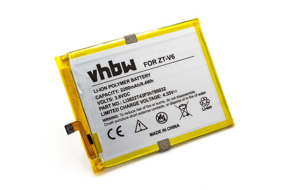 Vhbw Batteria Compatibile Per Elson Mobistel Cynus F4 - 1500mAh, 3.7V, Li-Ion - 3