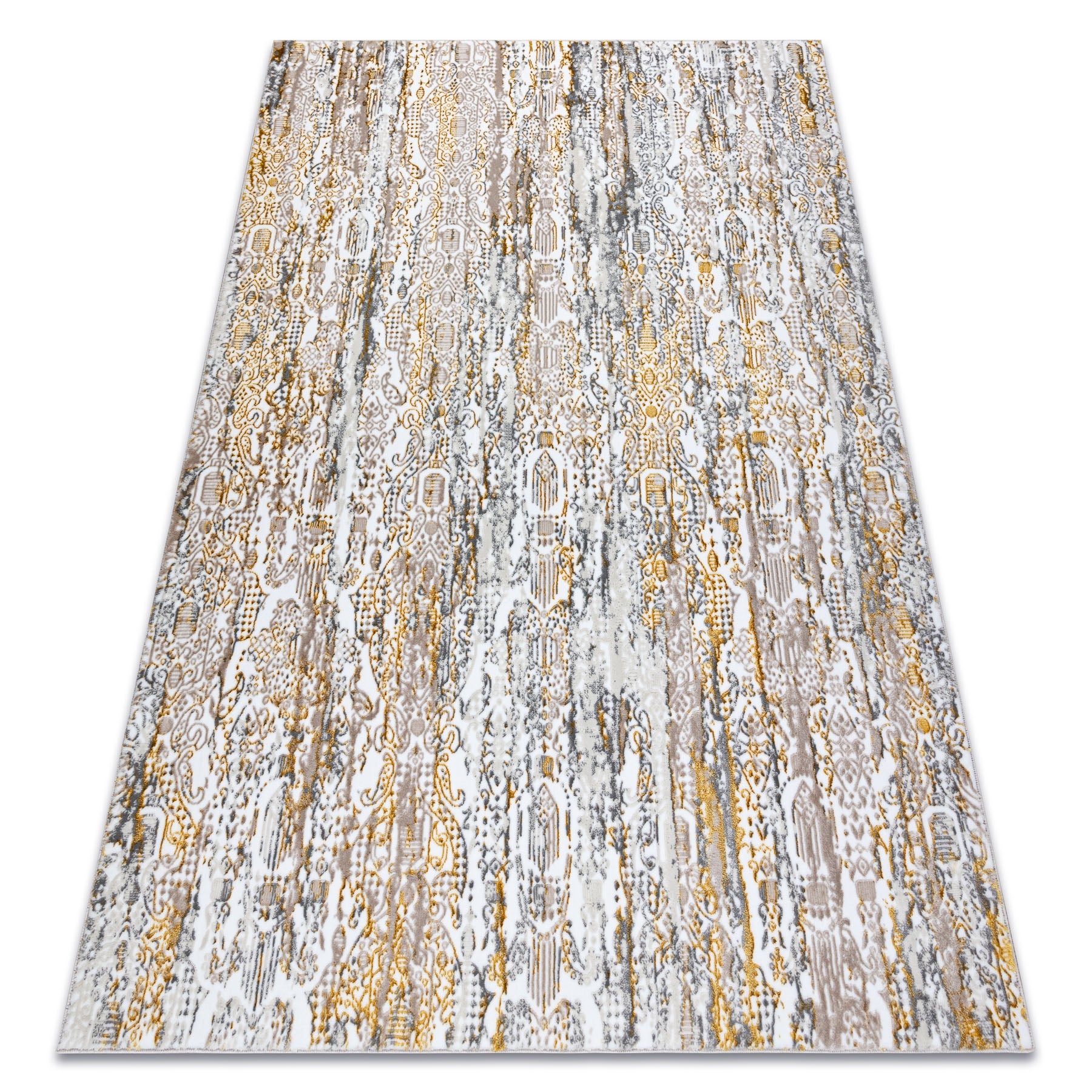 Dywan GLOSS nowoczesny 8487 63 Ornament, stylowy, glamour złoty / beż 120x170 cm