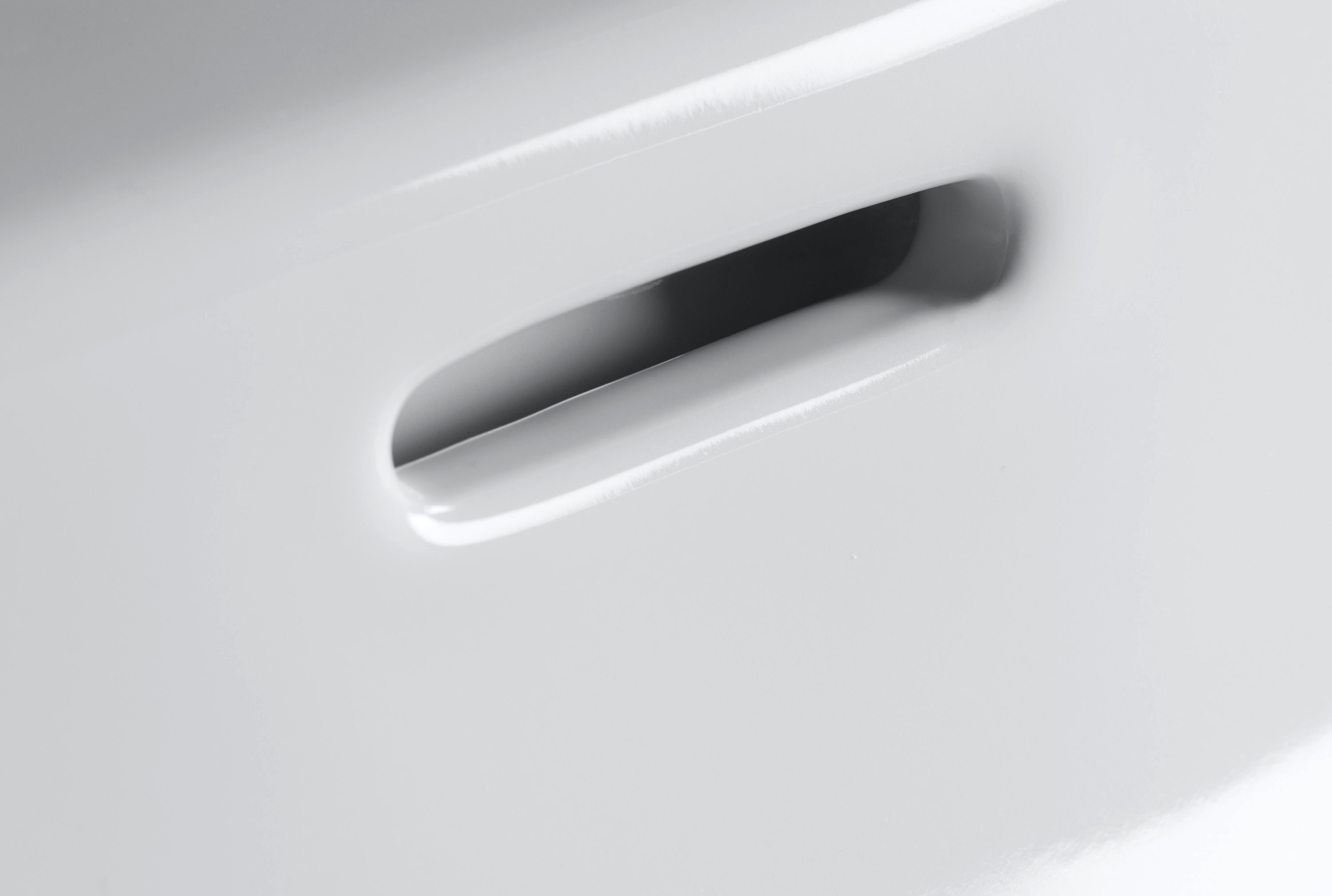 Duravit Lave-mains Viu 234463, 630 mm, avec trop-plein, avec table de robinetterie, 1 trou de robinet, 2344630000, Farbe: Blanc - 5