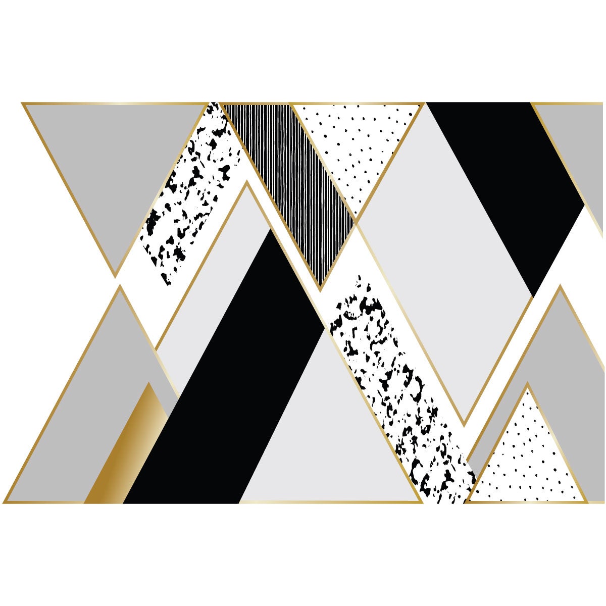 Adesivo montagna scandinavo rwenzori - Sticker adesivo - adesivi murali - 100x150cm - 4