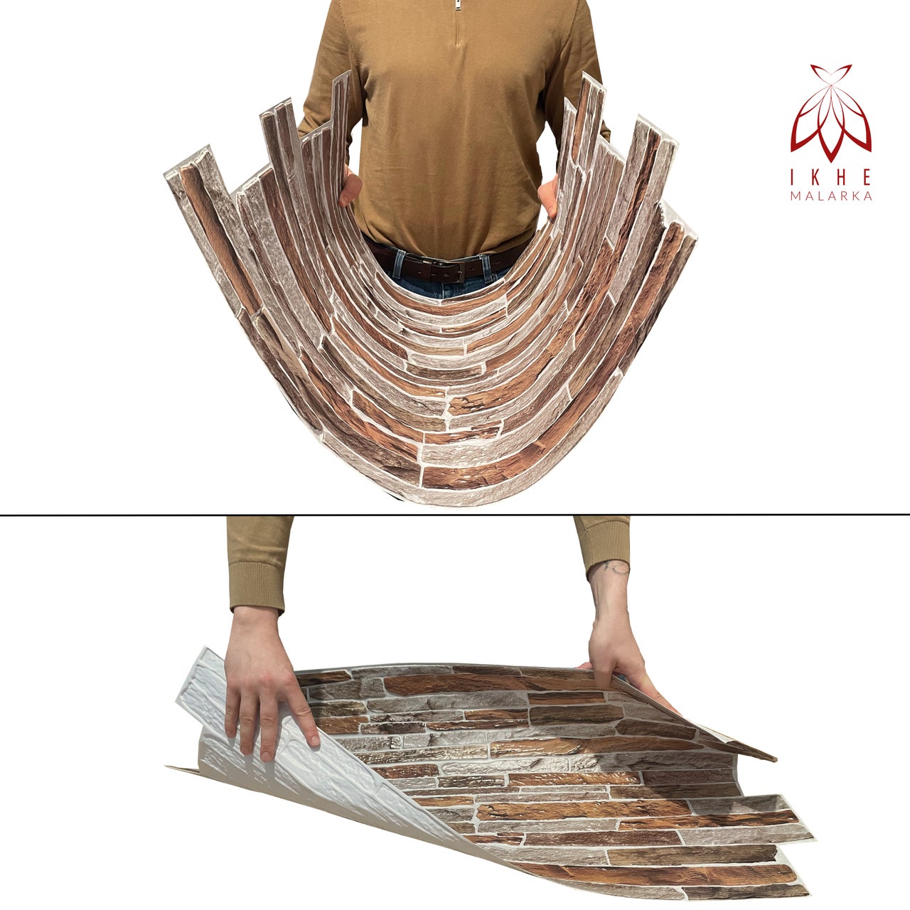 10 pièces / 4m² 3D PVC pierre aspect panneaux muraux revêtement mural panneaux de plafond PVC revêtement carreaux imitation CPVC09 - 4