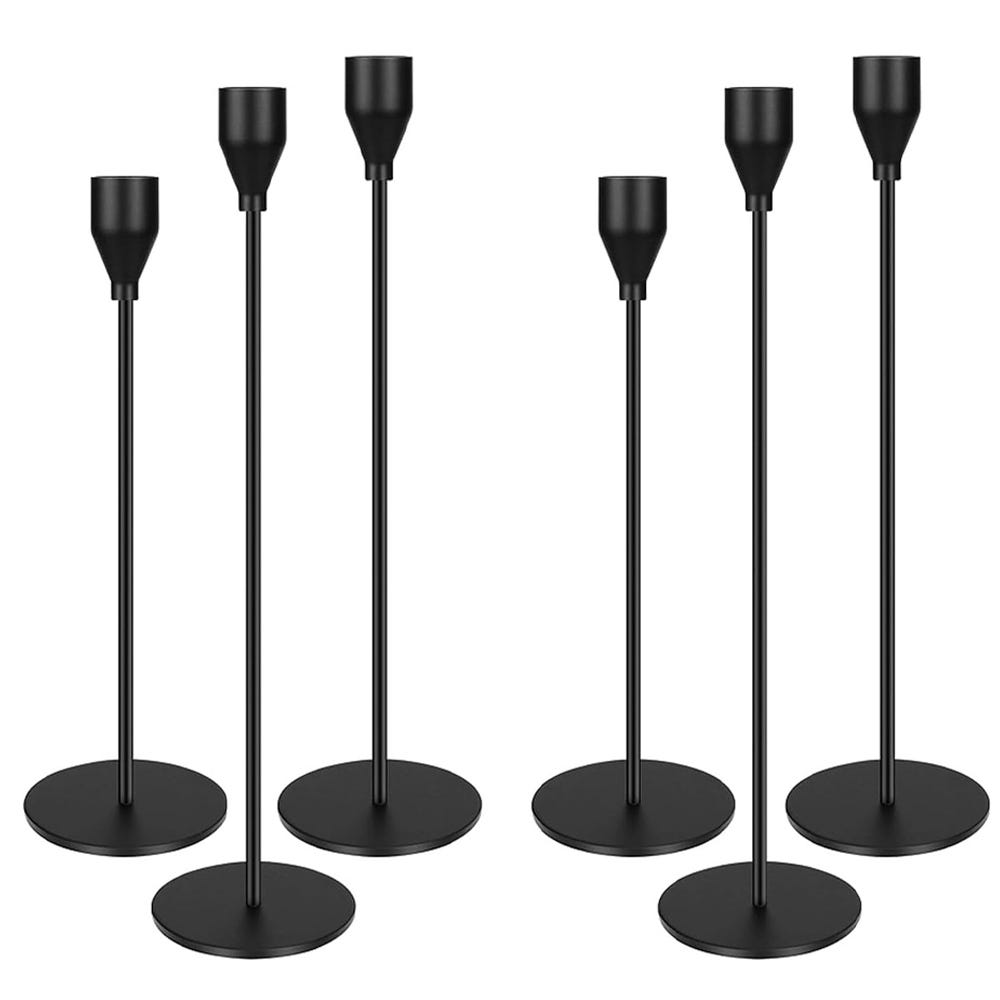 6 Pezzi Portacandele in Ferro Nero, Portacandele Decorativi da Tavolo Vintage in Metallo Arrugginito per Matrimoni, Feste, San Valentino, Anniversar | Leroy Merlin 6 Pezzi Portacandele in Ferro Nero, Portacandele Decorativi da Tavolo Vintage in Metallo Arrugginito per Matrimoni, Feste, San Valentino, Anniversar | Leroy Merlin