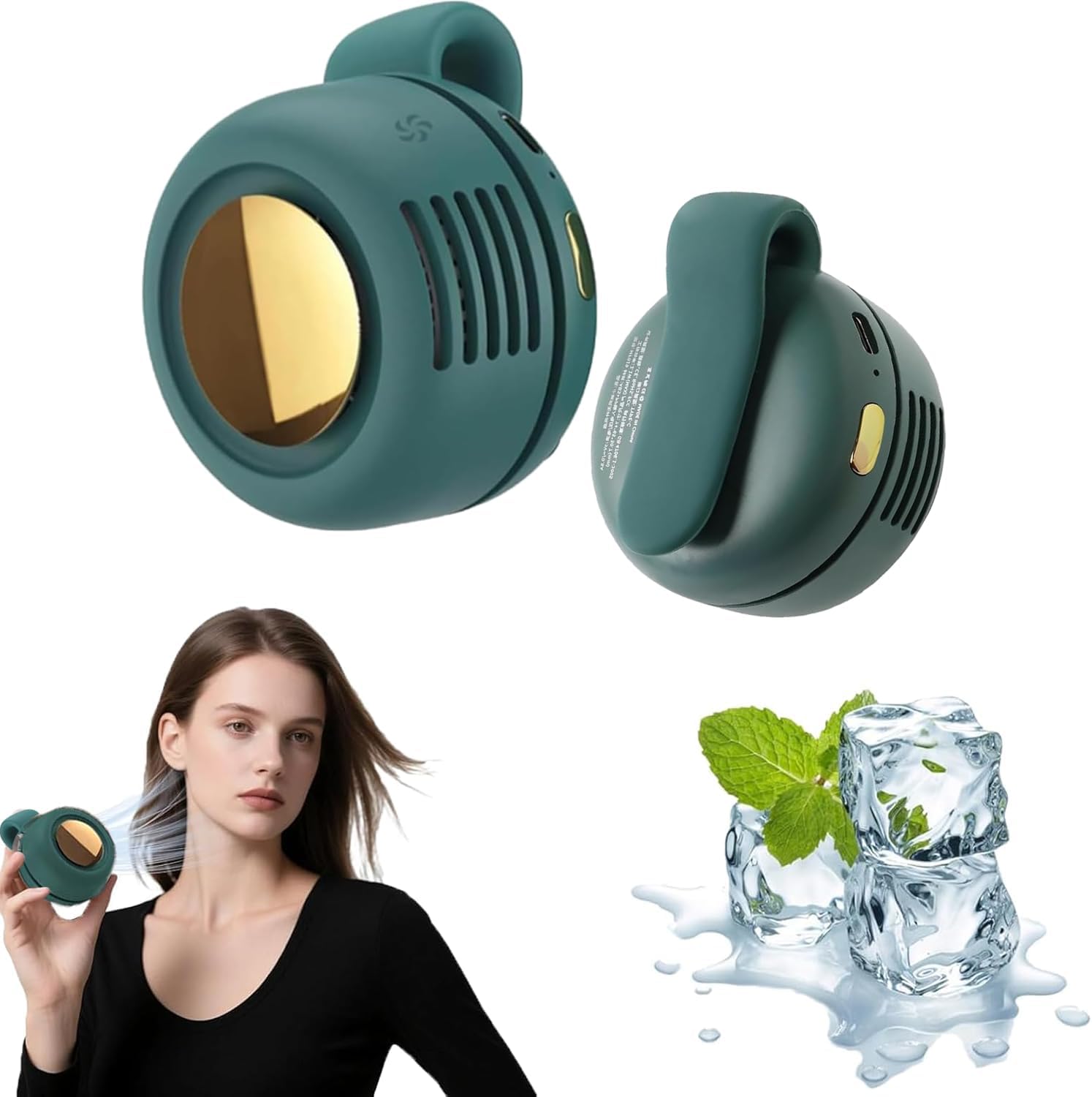 Ahuccf Ventilatore portatile a clip, mini ventilatore USB ricaricabile girevole a 360°, mini ventole silenziose senza lama a 3 velocità Ahuccf Ventilatore portatile a clip, mini ventilatore USB ricaricabile girevole a 360°, mini ventole silenziose senza lama a 3 velocità
