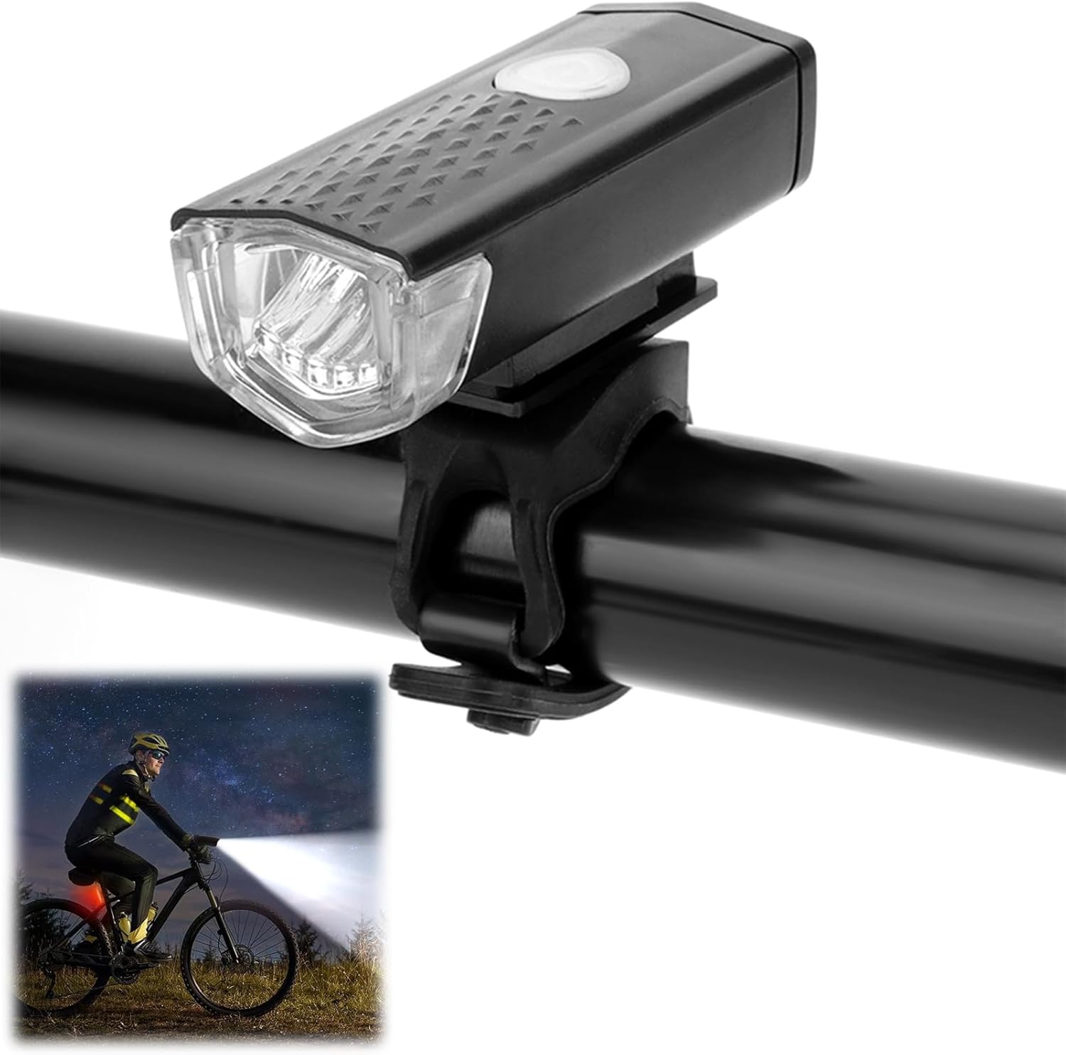 Oświetlenie rowerowe oświetlenie LED oświetlenie przednie i tylne oświetlenie LED ładowane przez USB latarka do roweru szosowego i górskiego na noc