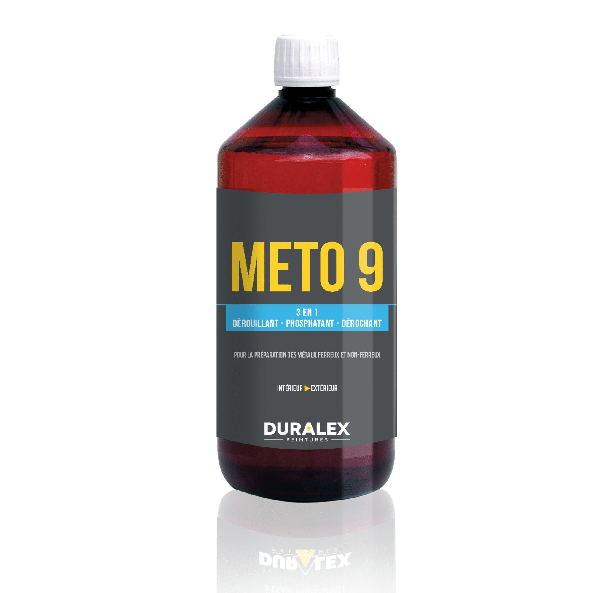 Convertisseur De Rouille 3 En 1 Noir LAWEZX - 1L, Peinture Antirouille Pour Métal, Voitures, Garde-corps - 9