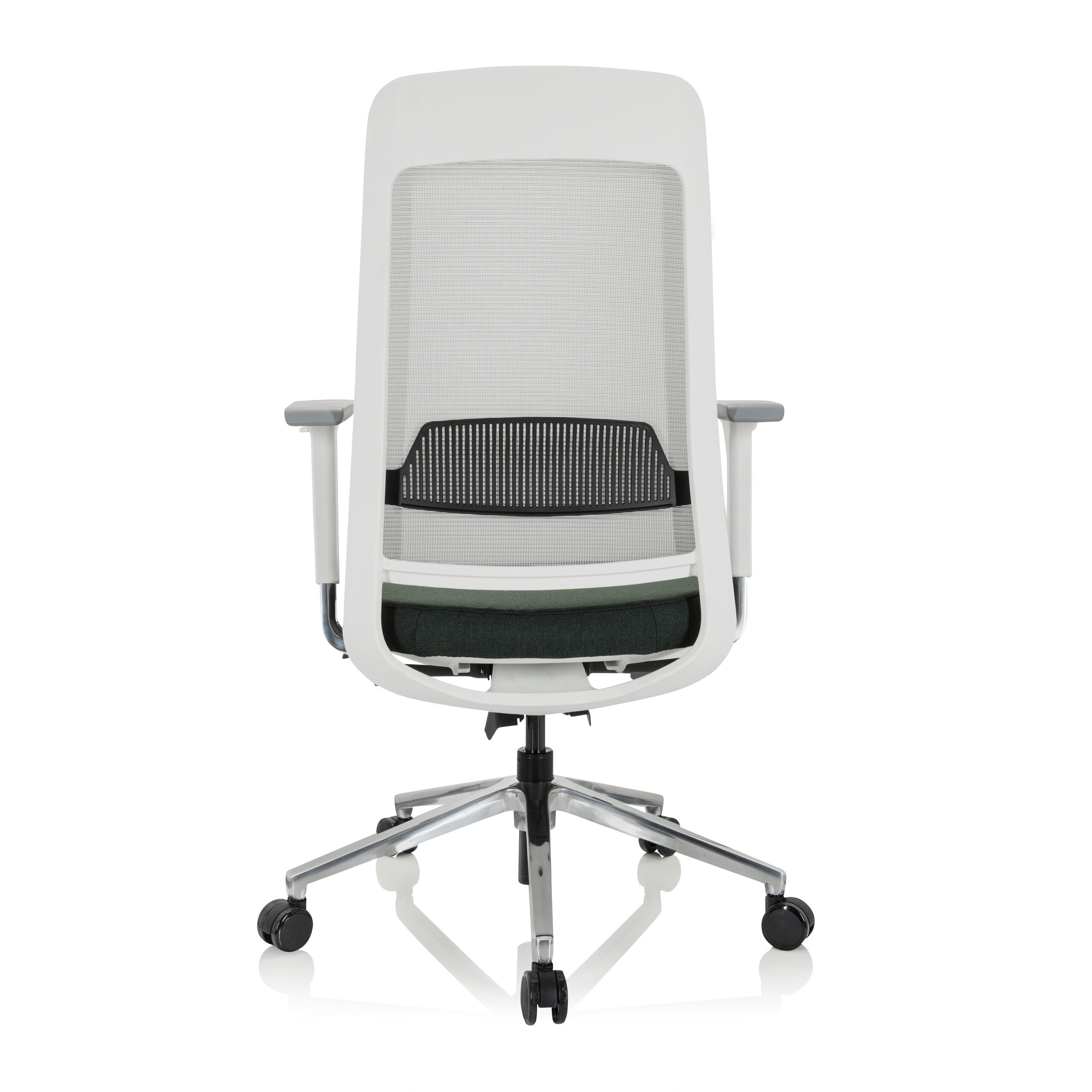 Sedia da ufficio / Sedia girevole CHIARO T2 WHITE Tessuto/Mesh verde scuro / grigio hjh OFFICE - 9
