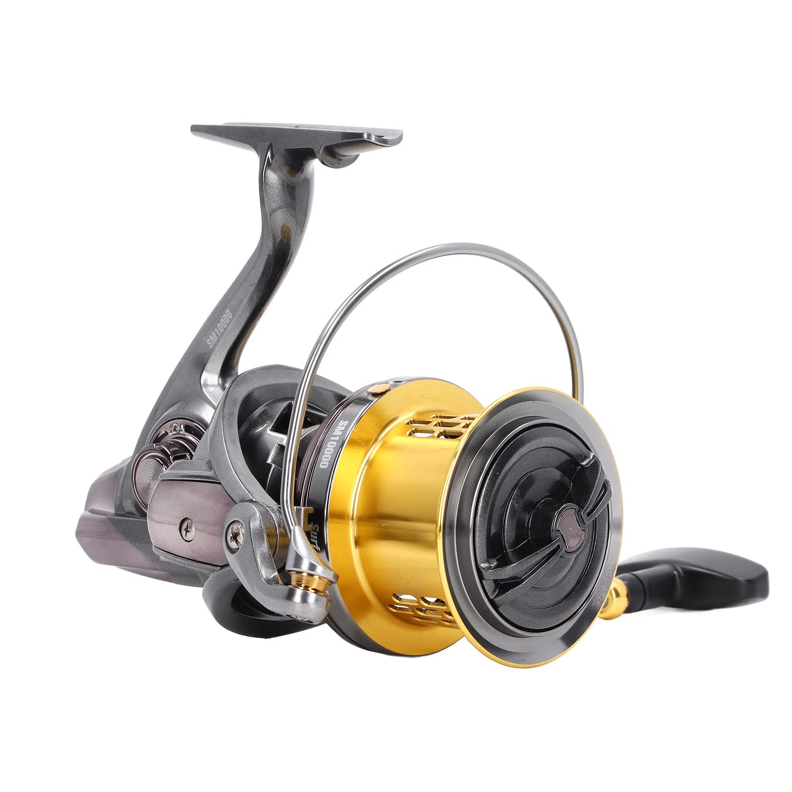 Alomejor Moulinet De Pêche Avant Double Vitesse 3.0:1 - Robuste En Aluminium Pour Pêche Sur Glace, Rocher Ou Avant