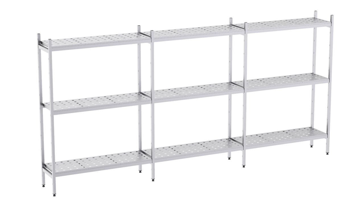 Rayonnage linéaire 2425x1970x400 4 niv - L319 - CODIGEL main image 1