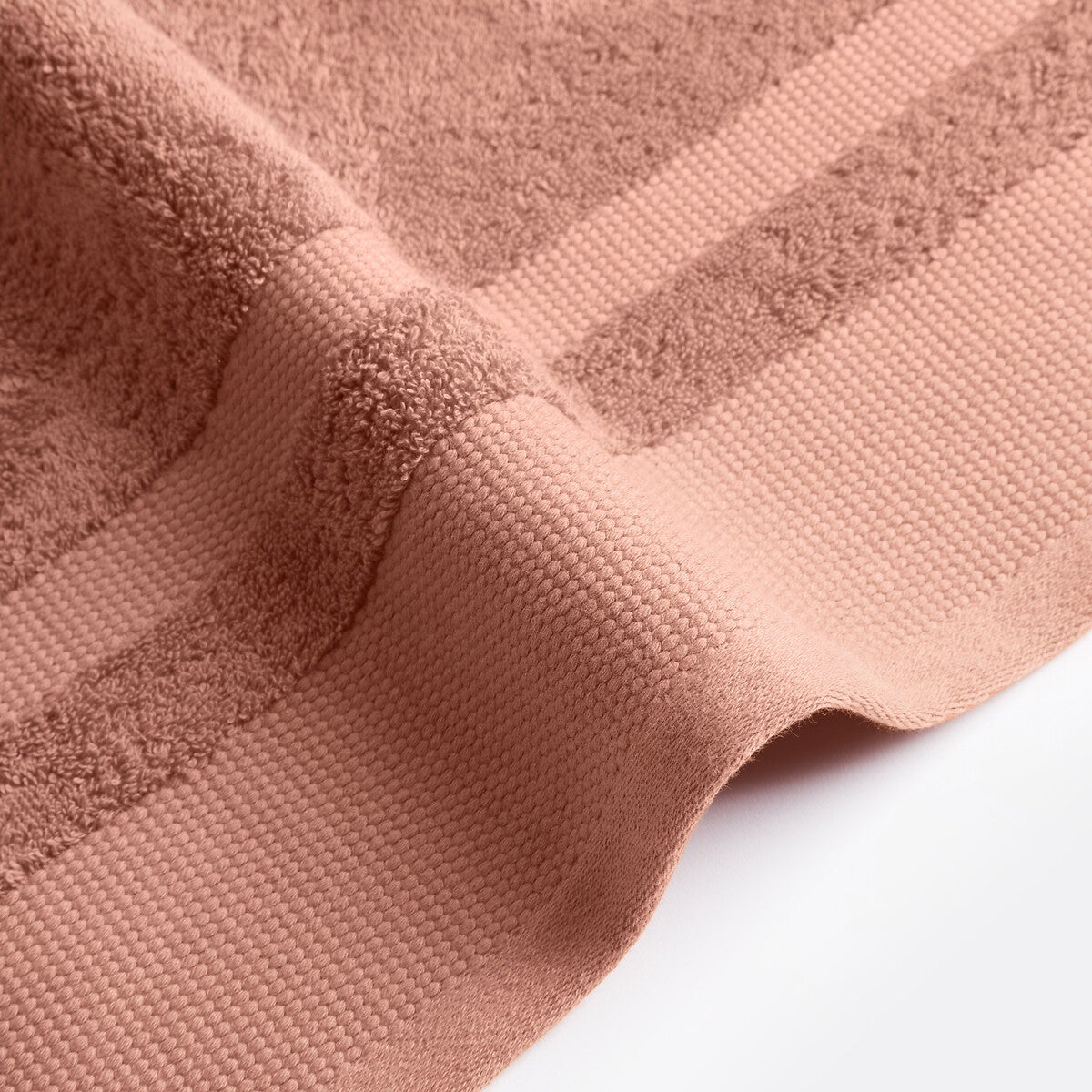 Maxi drap de bain en coton Égyptien 600g/m2, Kheops - Vieux rose - 86 x 150 cm - 3