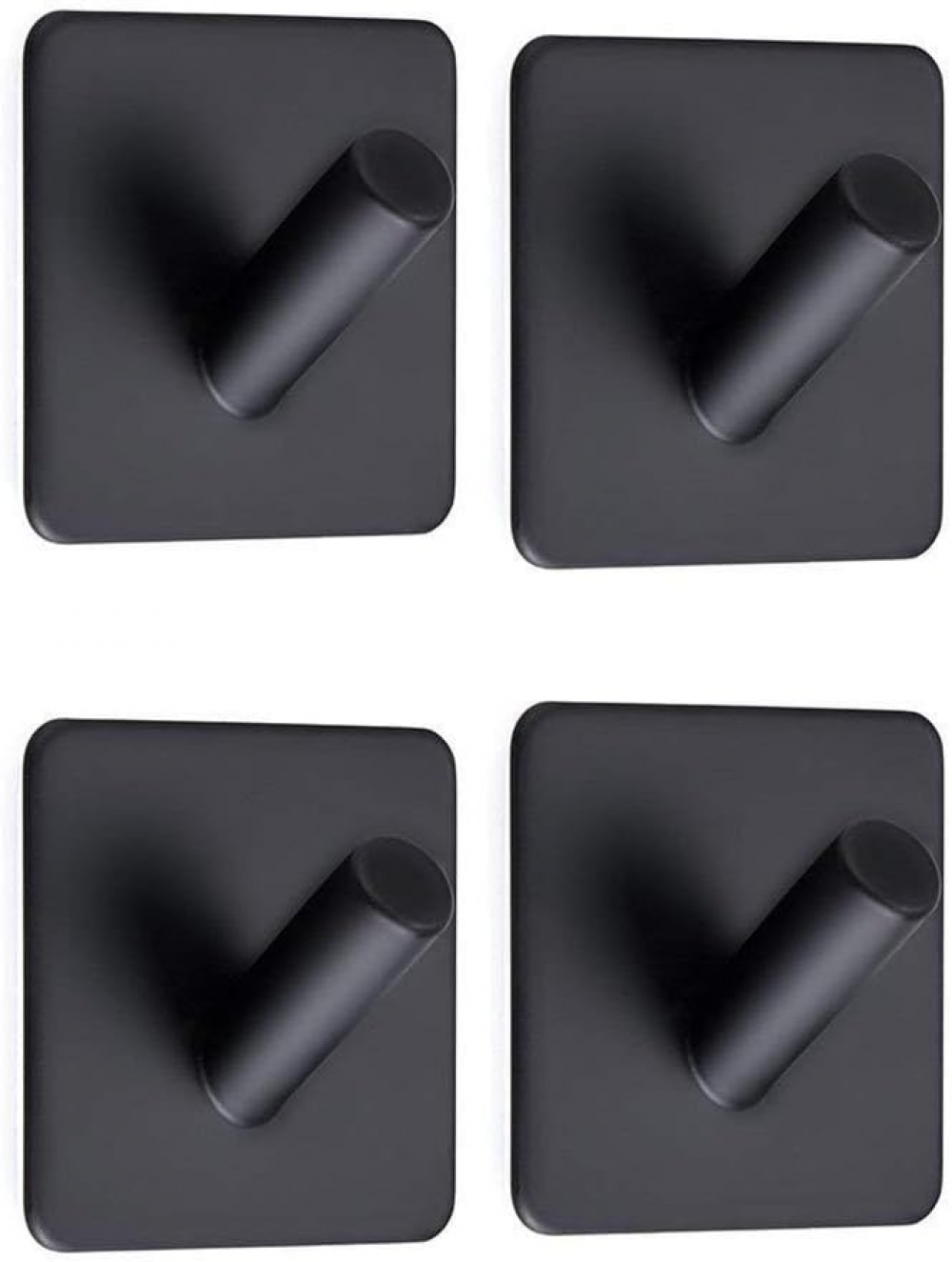 szt. 3M samoprzylepny hak ścienny do łazienki ze stali nierdzewnej wieszak na ręczniki do łazienki, kuchni, szafki toaletowej, czarny