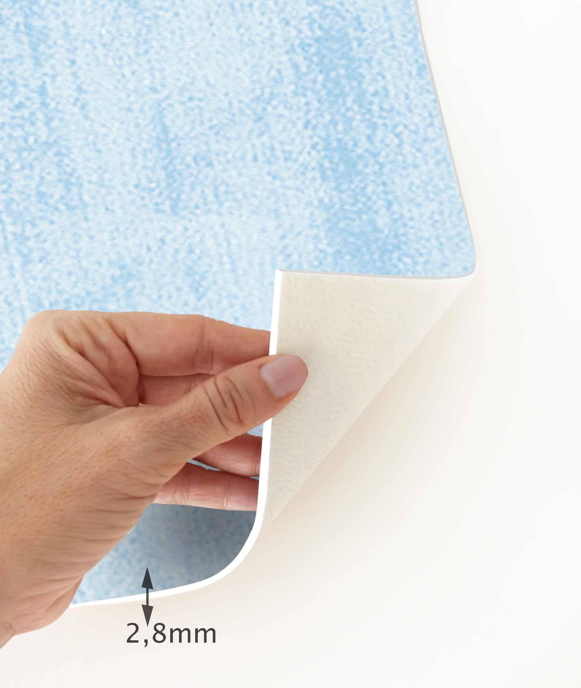 Tapis antidérapant en vinyle Megève 133x200 cm - PVC imprimé, lavable, ignifuge, pour le salon et la cuisine, style moderne - 3