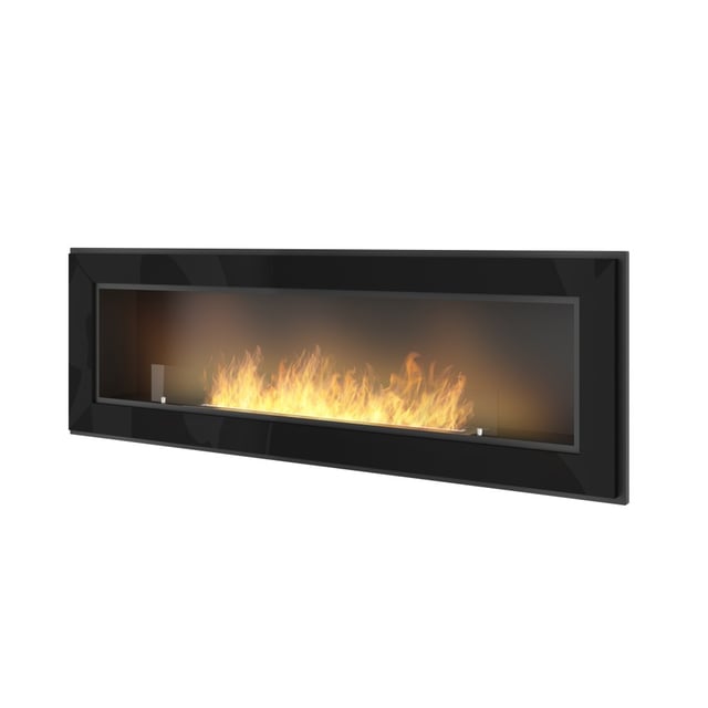 Caminetto a Bioetanolo Frame 1500 SimpleFire da incasso con Vetro Nero