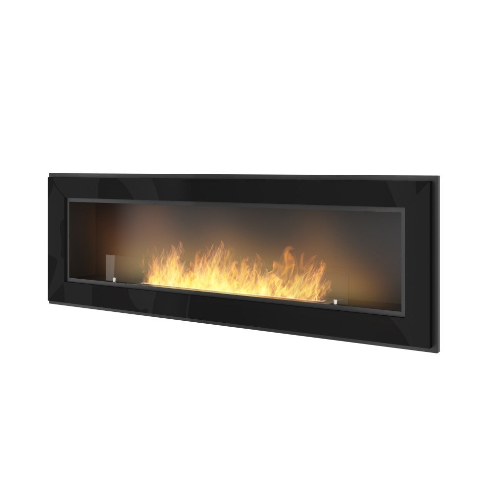 Kominek bioetanolowy Frame 1500 SimpleFire do zabudowy z czarnym szkłem