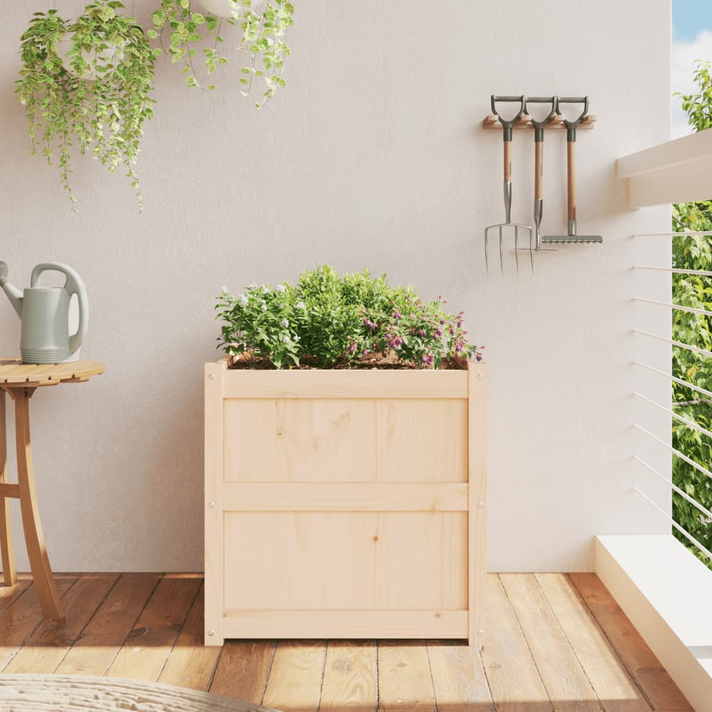 Jardinière - Bac à fleurs - Pot de fleurs 60x60x60 cm bois de pin massif n240l - 3