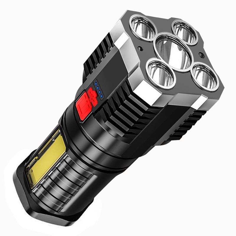 (Argent) Super mocna latarka LED, latarka LED, latarka akumulatorowa, wodoodporna, latarka z regulowanym zoomem do biwakowania