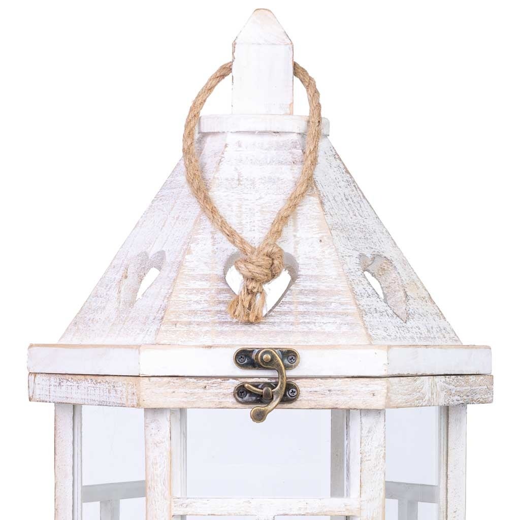 Lanterna in legno 22x22x51h cm - 6