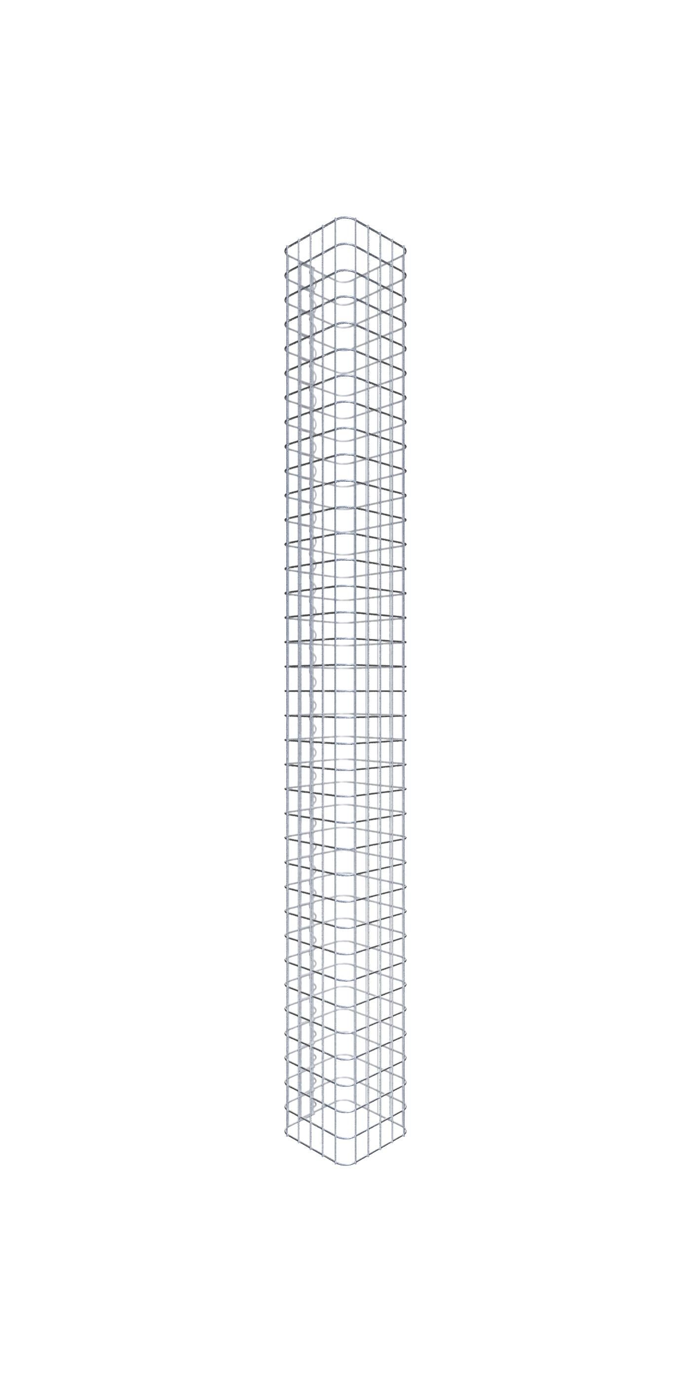 Kolumna gabionowa 27 x 27 cm MW 5 x 5 cm kwadratowa - Wysokość: 1,80 m