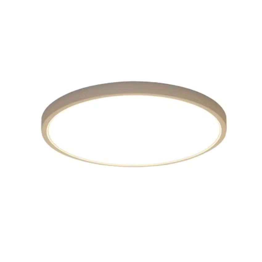 Plafonnier LED Lindby Joline, 74 cm, marron rouille, métal, Eclairage