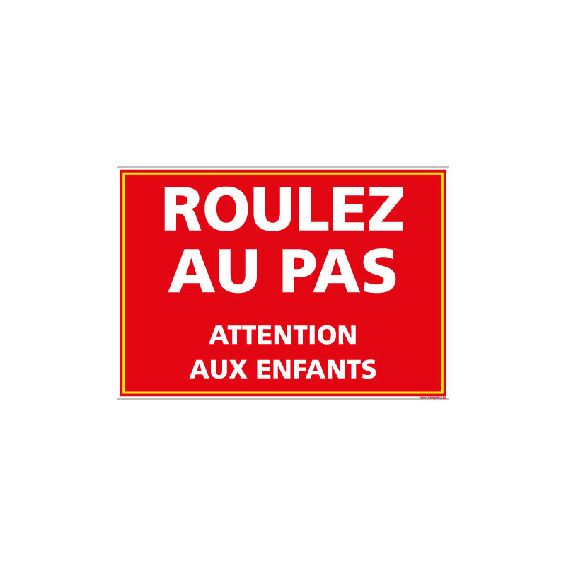 Ralentir Les Enfants Jouant Sur La Route – Autocollant Haute Adhérence (200 Mm X 150 Mm) Garantit La Sécurité Dans Un Rayon De Vision De 4 M, Favorisant La Sécurité Routière