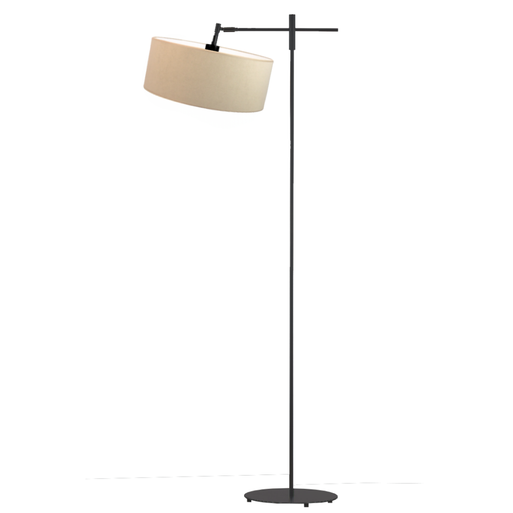Lampa stojąca podłogowa przegubowa regulowana z abażurem walec 30cm SALIX