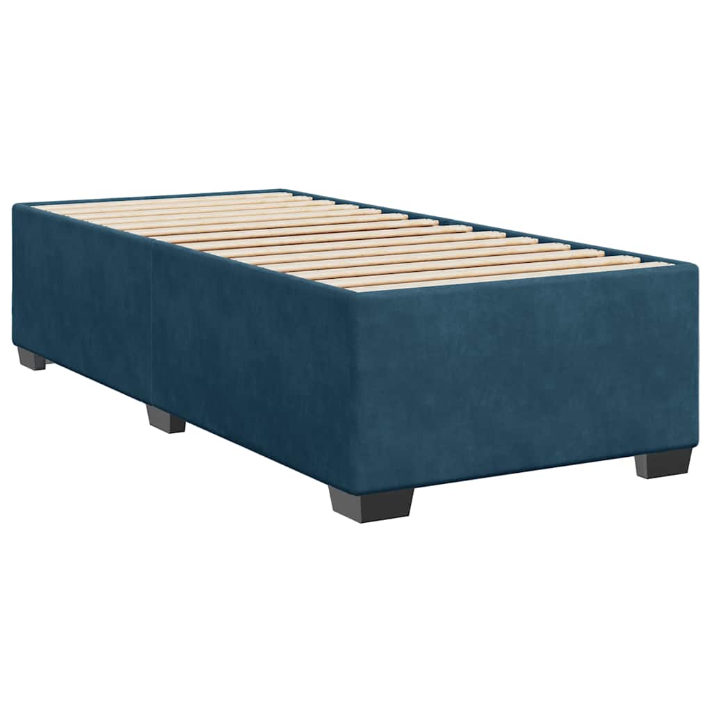 Sommier à lattes de lit avec matelas bleu 100x200 cm vidaXL - 9