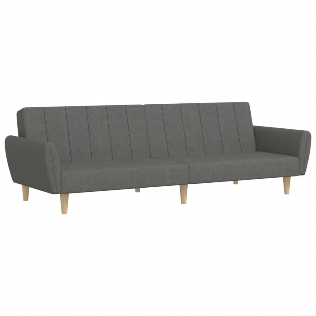 Sofá cama de 2 plazas moderno | cama para adulto tela gris claro cfw37793