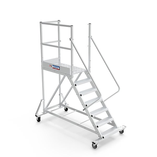Plateforme roulante 8 marches - Hauteur max. de travail 3.60m - PTF108G-RS