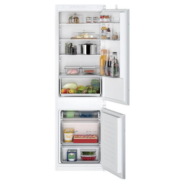 Réfrigérateur combiné intégrable à glissières 267l blanc - Siemens KI86VNSE0