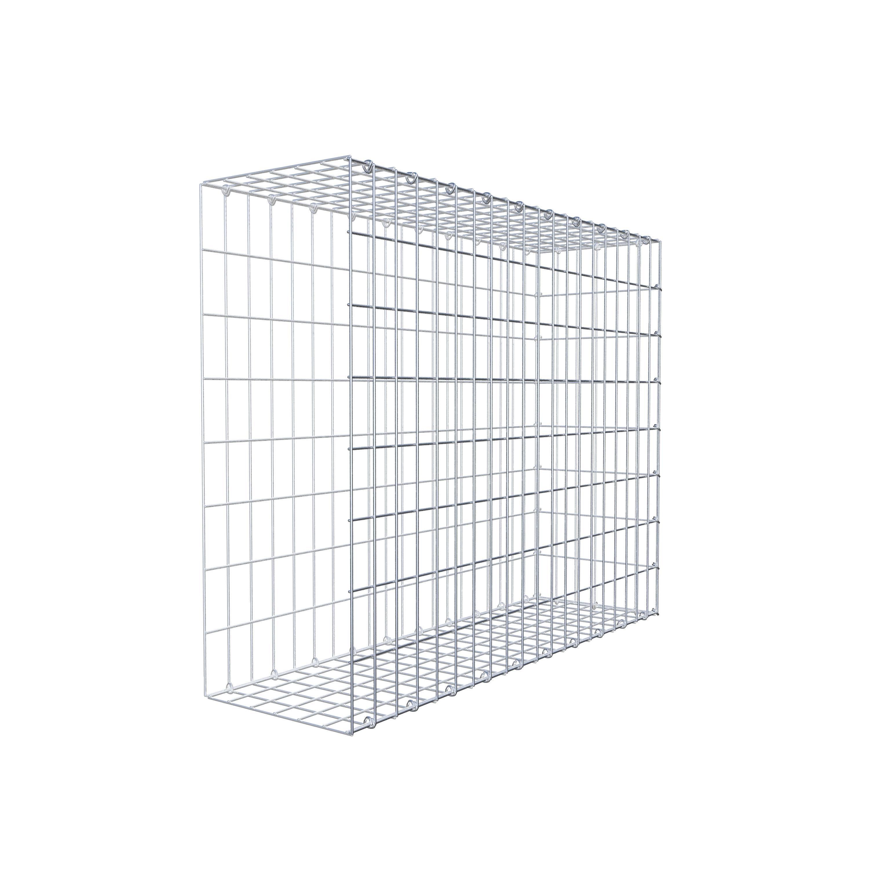 Gavión para alargar en acero galvanizado 100x80x30cm (LxAxP), malla 5 x 10cm, Anillo en C, sin rejilla frontal - 9