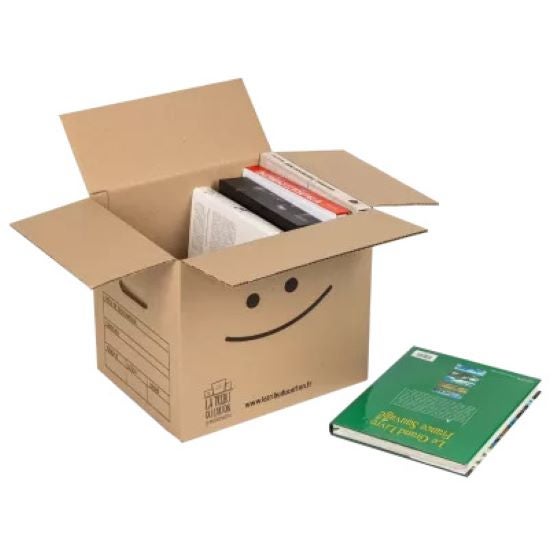 Pack 10 cartons à livres avec poignées - 3