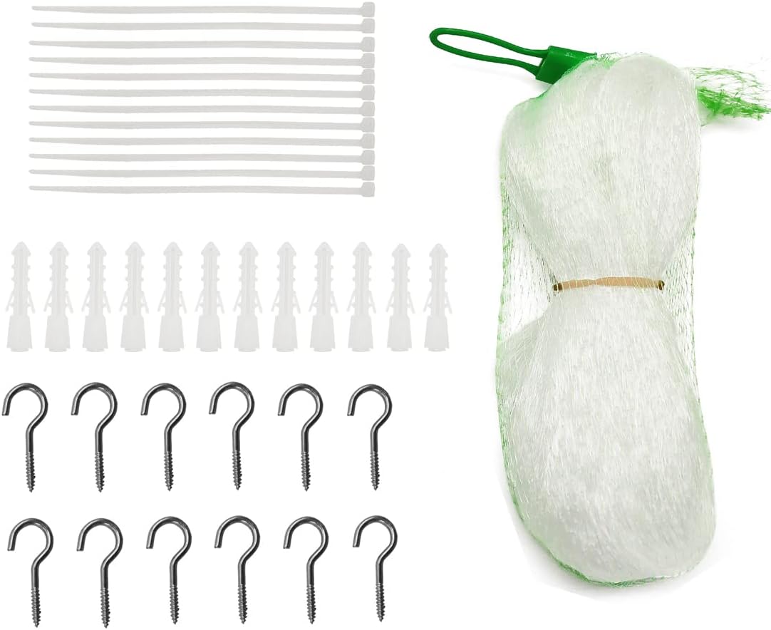 Red De Protección Para Gatos 6x3 M – Acero Inoxidable Y Nailon, Kit Instalación Incluido