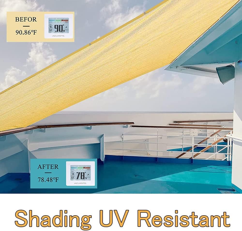 Voile d'ombrage terrasse, voile d'ombrage pergola, voile d'ombrage jardin filet d'ombrage perforé 3mX4m - 6