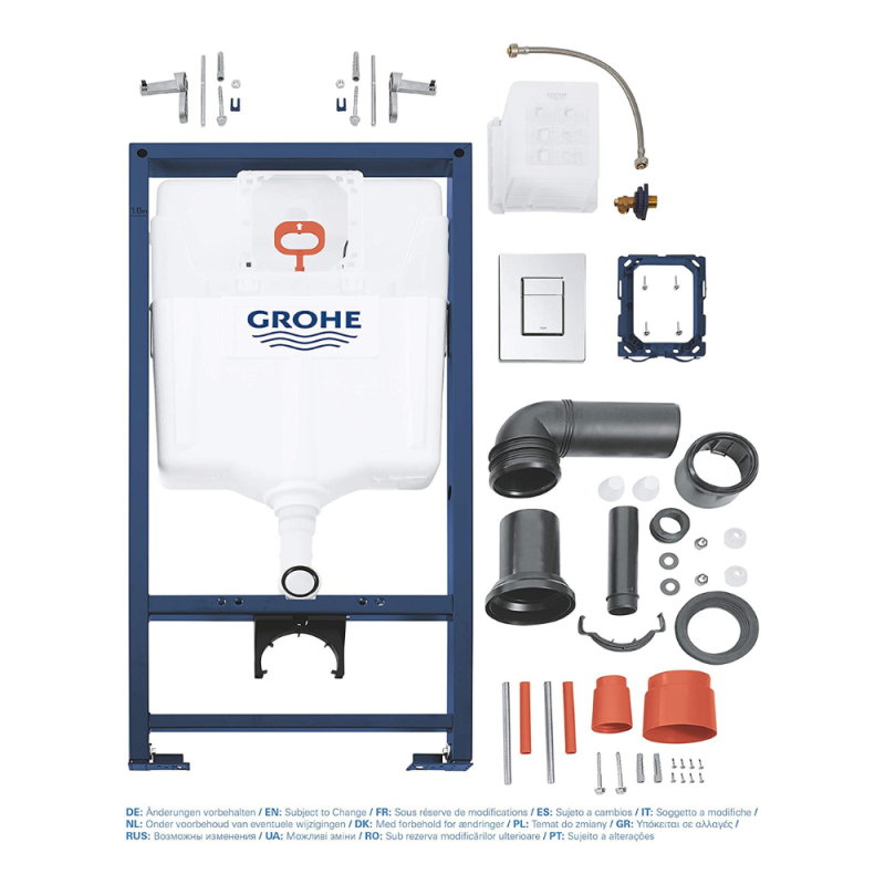 Pack WC bâti-support Rapid SL + WC suspendu sans bride + abattant SoftClose + plaque chrome, blanc (RAPIDSL-CETOR) - 5