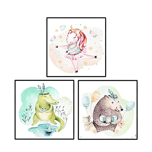 Set Di Tre Fogli Per Inquadrare L'orso Di Elefante E Dimensioni Della Nebbia 25x25 Cm 87635349