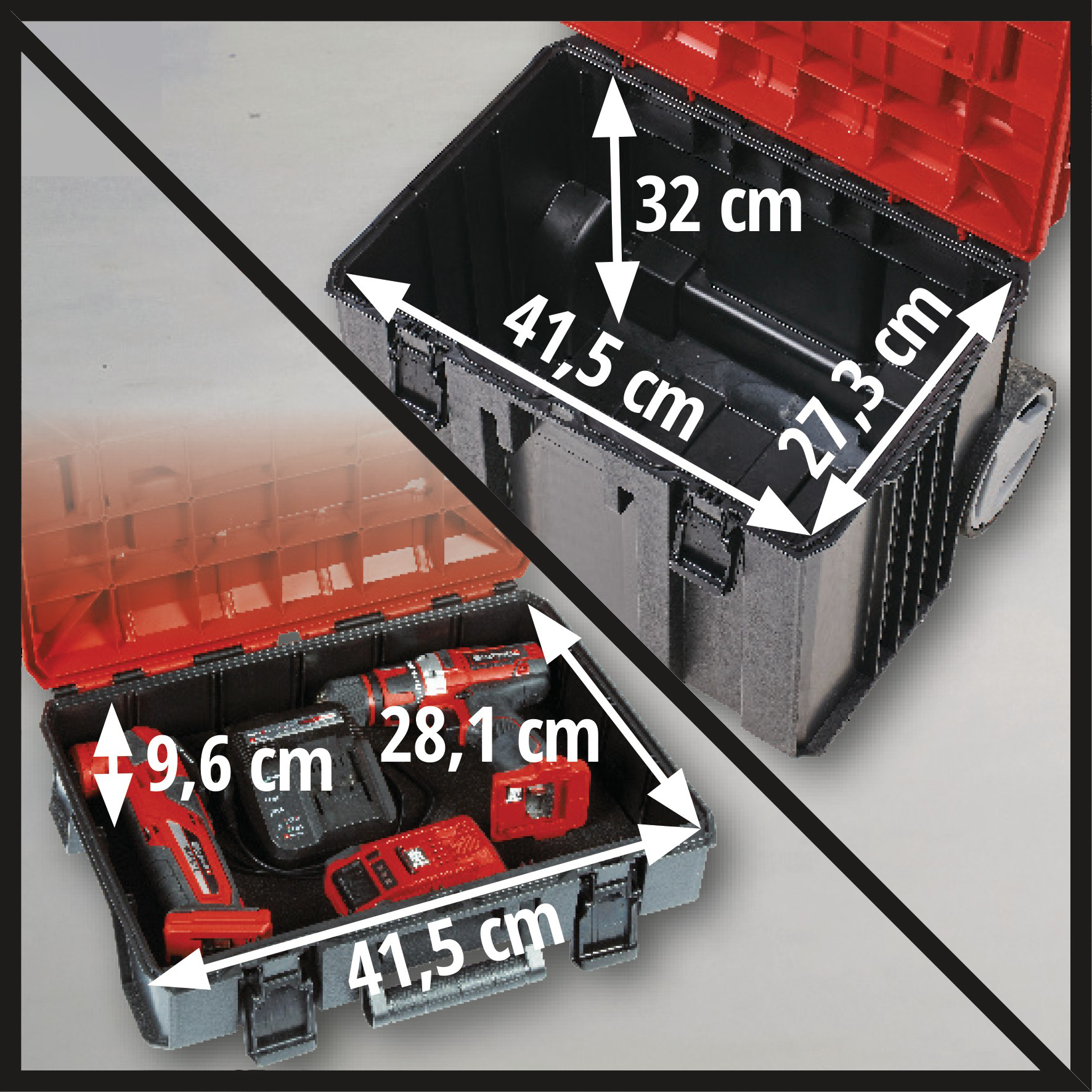 Caixa torre Einhell E-case System 3 peças - 5
