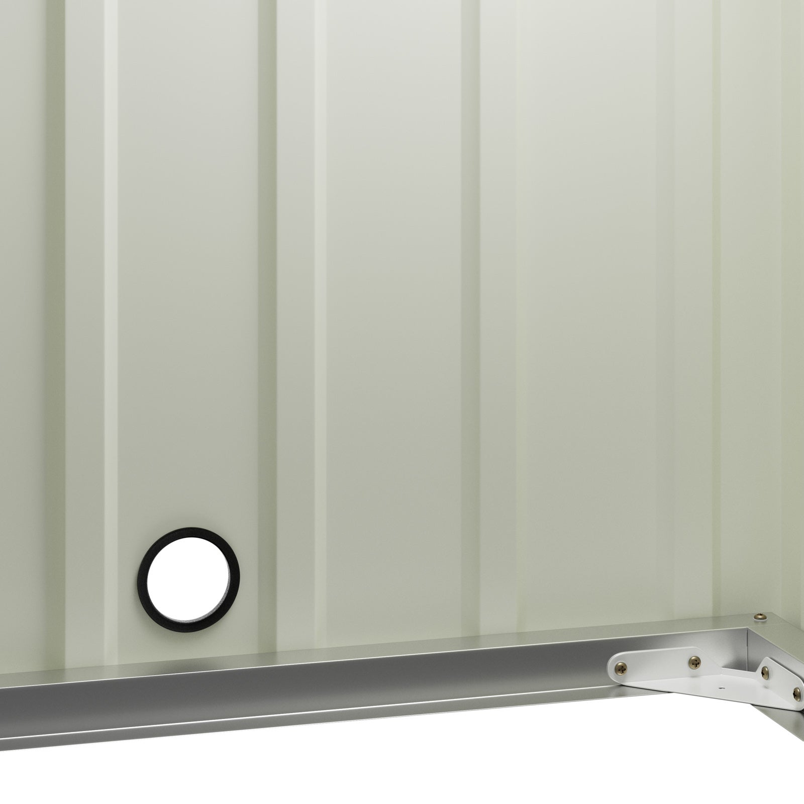 GARDEBRUK® Abri robot tondeuse 86x100x63cm toit à 2 pans métal résistant intempéries 4x piquets terre garage outillage carport jardin herbe anthracite - 5