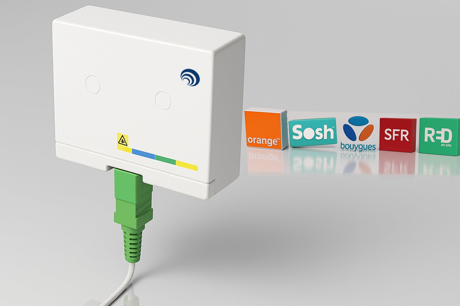 Elfcam® - 15M Cable/Rallonge Fibre Optique (Orange SFR Bouygues) - Jarretiere Simplex Monomode SC-APC a SC-APC - Blindage et Connecteu...c, 15M - 3