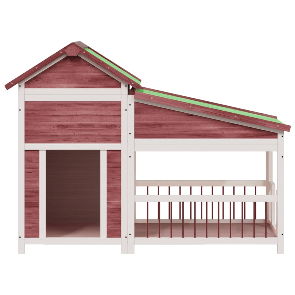 Maison Exclusive - Casota para cães 143x60,5x109 cm pinho maciço cor moca - 3