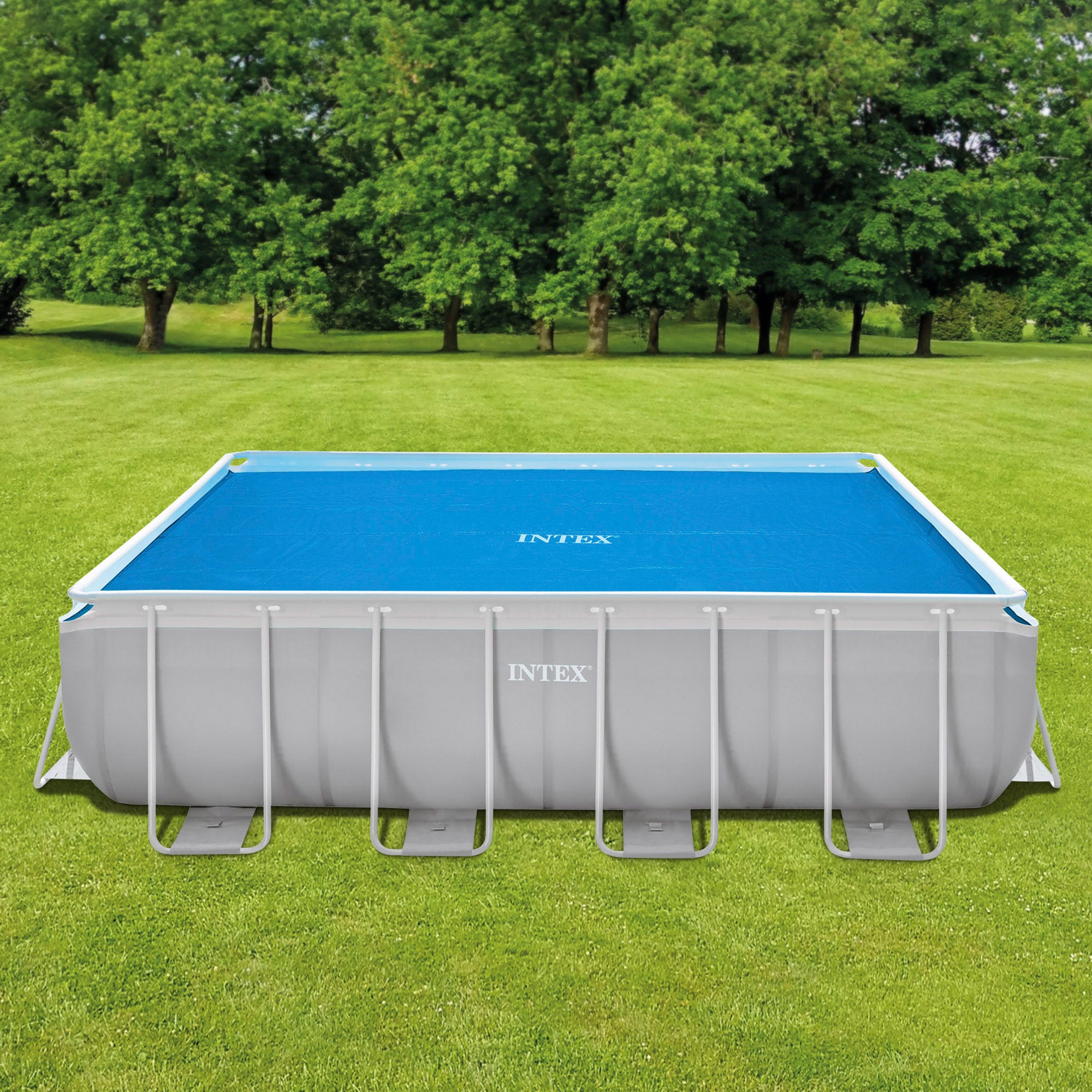INTEX Bâche à Bulles Rectangulaire 2,85m X 1,80m Pour Piscine 3,00m X 2 85m X 1 80m Pour Piscine 3 00m X 2 00m Bleu